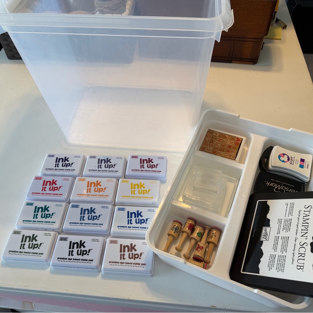 Stampin Up assorted stamp sets, etc…
Will sell sets individually!!